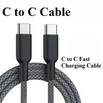 C To C Cable Typec Fast Charging Charging Mobile Phone Data Cable PD60W Suitable Apple IPhone Samsung OPPO Xiaomi Redmi Ipad Bangladesh (New)