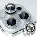 Bling Glitter Camera Lens Protector iPhone 17 16 15 14 13 12 11 Pro Max 17 Air Metal Protective Glass iPhone 13 12 Mini Bangladesh (New)