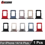 Aocarmo iPhone 14 Plus 14P Single Dual SIM Card Tray Holder Slot Drawer Black White Purple Blue Red Bangladesh (New)