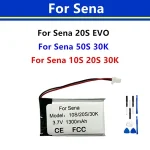 BackShell Rechargeable Battery Sena 20S EVO 1200mAh 10S 20S 30K 50s 30k 1000mAh Batteria 952439 Wireless Headset 952439 + tools Bangladesh (New)
