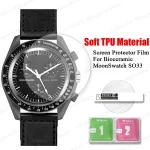 Soft TPU Hydrogel Film Omega Swatch Co Branded Watch Screen Protector Bioceramic MoonSwatch SO33 Coverage Film Bangladesh (New)