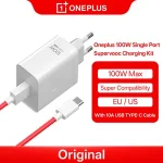 OnePlus SuperVOOC Charger 100W One Port USB C Power Adapter Oneplus 13 12R 12 11 Nord 5 CE5 Pad 3 2 10A Fast Charging Cable Bangladesh (New)