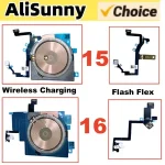 1 Wireless Charging Coil Flash Flex Cable iPhone 16Plus 16 15 Pro Max Charger Panel Sticker WPC Pad Tape Parts Bangladesh (New)