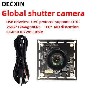 S454f7a39b7ac49d4a0f1e4a08a137cdcM_300x300q75 100 degree camera module OG05B10 global shutter 2592*1944@50FPS 5MP USB driver free camera 2m cable is suitable WinXP/7/8/10 Bangladesh (New) - Image 1