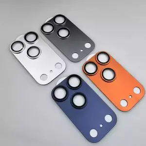 S45daadb1a40a4d85a285112ba798d518F_300x300q75 Metal Glass Camera Protector iPhone 17 Pro Max 15 13 14 16 Pro Max Plus 17Air Back Lens Tempered Glass Ring Cover Cap Orange Bangladesh (New) - Image 1