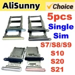 5 Single Sim Card Tray SamSung S10 S21 S20 S7 S8 S9 Note8 Note9 S23 Note10 Nano Micro SD Holder Parts Bangladesh (New)