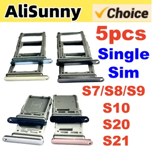 S45dc9b65ad9c47dfa957b5f4dcb7b68aL_300x300 5 Single Sim Card Tray SamSung S10 S21 S20 S7 S8 S9 Note8 Note9 S23 Note10 Nano Micro SD Holder Parts Bangladesh (New) - Image 1