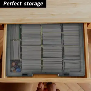 S47108e6288bc426fbfce16f474f80ebfl_300x300q75 Trading Card Storage Box 2300+ Playing Card Case Holder Organizer Compatible with PM TCG/Yugioh/CAH/Phase 10 Bangladesh (New) - Image 1