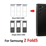 Samsung Galaxy Z Fold5 Phone BackShell Sim Chip Card Tray Slot Z Fold 5 F946 F946B F946U Sim Drawer Holder Bangladesh (New)