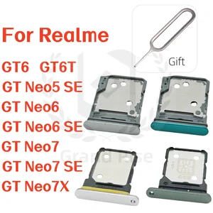 S4bb30ee90eff46e5bf6f19fe71442571J_300x300 Sim Card Tray Slot Realme GT6 GT6T GT Neo5 SE Neo6 SE Neo7 SE GTNeo7X Phone SIM Micro Sim Card Chip Drawer Holder Bangladesh (New) - Image 1