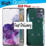 Best Quality AMOLED LCD Replacement Samsung S20 Plus Touch Screen S20 Plus G985 G985F Display with Back Glass Bangladesh (New)