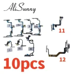 AliSunny 10 Power Volume Flex Cable iPhone 8 Plus 8G 8P X XS 11 12 Light Flash On Off Switch Control Metal Bracket Part Bangladesh (New)