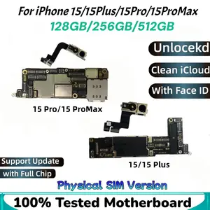 S4ebbc46a1d5247dfa193e5461d1313a7G_300x300q75 TEST Authentic Mainboard iPhone 15 Pro Max 15 Plus With/NO Face ID Unlocked Motherboard Clean iCloud SIM Version Logic Board Bangladesh (New) - Image 1