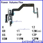 Power On Off Volume Flex IPhone X Xr Xs 11 12 Mini Pro Max Switch Side Button Key Ribbon Silent Mute Flex Cable Bangladesh (New)