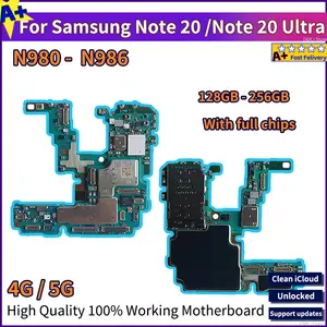 S50badaabe54c43189b7760579a1c19e3I_300x300q75 256GB+12GB Plate RAM Logic Board Samsung Galaxy NOTE 20 N980F N981B/U Note 20 Ultra N986B N986U 5G Motherboard Unlocked A+ Bangladesh (New) - Image 1