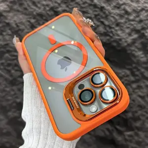 S51aaa6e5b8574d939930ac7b5e996a3bm_300x300q75 Luxury Magnetic Shockproof Phone Case iPhone 15 14 13 12 16 17 Pro Max Plus Air 11 Funda Stand Glass Lens Protection Cover Bangladesh (New) - Image 1