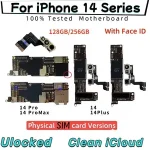 Unlocked mainboard iPhone 14 Pro Max Motherboard Clean iCloud iphone 14 Plus ESIM/SIM Version With Face ID Logic board Bangladesh (New)