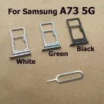 Samsung Galaxy A73 5G Sim Card Tray Slot Holder Socket Adapter Connector Repair Parts Replacement Bangladesh (New)