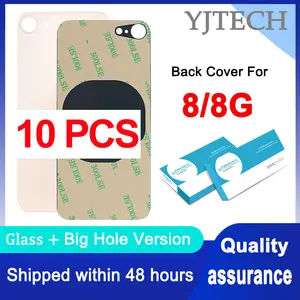 S5532a1dd7f544ce58d6721ad51413799e_300x300q75 10 / Lot Big Hole Back Glass iPhone 8G Back Battery Cover Rear Door 8 Back Housing Replacement Part Bangladesh (New) - Image 1