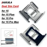 SIM Card Tray iPhone 15 Pro Max Plus Dual Card Slot drawer Holder Chip Tray Sim Card Reader Socket Connector Bangladesh (New)