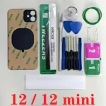 iPhone 12 Mini Back Glass Panel Battery Cover Replacement Parts Rear Door Housing Big Hole IPhone 12 mini With Tool kits Bangladesh (New)