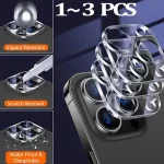1~3  Camera Protector iPhone 17 16 15 Pro Max Camera Lens Film APPle iPhone 15 ip 14 13 Mini 12 11 Pro Accessorios iPhone15 Pro Protege Camera Protection iPhone 15Pro lens glass Bangladesh (New)