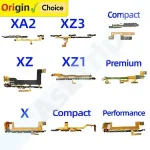 Side Key Buttons Power Volume Flex Cable Sony Xperia X XZ XZs XZ1 XZ2 XZ3 1 2 3 Compact Premium Performance Bangladesh (New)