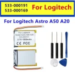Original Replaces Upgraded 1500mAh 533 000191 533 000169 Battery Logitech Astro A50 A20 Headset Batterie Accumulator+Tools Bangladesh (New)