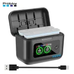 Insta360 X5 Portable Battery Charger 2 Slot Fast Charging Insta360 X5 Battery LCD HD Color Screen Storage Box Bangladesh (New)