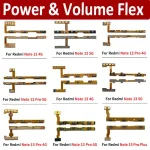 BackShell Power Button Switch  Volume Up / Down On / Off Button Flex Cable Redmi Note 12S 12 13 Pro 4G Note 13 14 Pro Plus 5G Bangladesh (New)