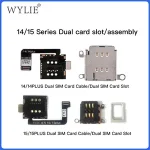 WYLIE 14 14PRO/max 15 15PLUS esim to sim no punching required dual card cable built in card tray Bangladesh (New)