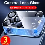 3 HD Camera Tempered Glass iPhone 17 Pro Max/17Air/17Pro Rear Len Screen Protectors Film iPhone 13 14 15 16 Plus Mini Bangladesh (New)