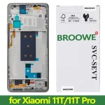 Original 6.67'' AMOLED 120Hz Display Xiaomi 11T Pro LCD MI 11T Touch Screen Digitizer Xiaomi 11T 21081111RG Screen Bangladesh (New)