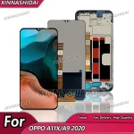 BackShell Display Screen Oppo A11x LCD Display Touch Screen Digitizer Assembly OPPO A11X LCD Screen With Frame Replacement Bangladesh (New)