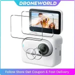 Hard Tempered Glass LCD Display Screen Protector+TPU Soft Lens Film Cover Insta360 GO 3S Action Camera GO3S Case Accessories Bangladesh (New)