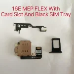 IP16E Built in MEP DB Flex+Card Slot With Black/White Color Sim Trays Available Change To Work iPhone16E Perfectly Bangladesh (New)