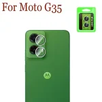 Camera Lens Glass Motorola G35 Camera Protector Alloy Steel Invisible HD Split Type 3D Design Bangladesh (New)