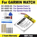 BackShell Watch Battery 361 00097 00 361 00096 00 361 00098 00 Garmin Fenix 5 Fenix 5S 5X Fenix 6 Replacement Battery + Tools Bangladesh (New)