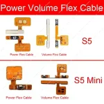 Power Volume Button Flex Cable Samsung Galaxy S5 G900F G900H / S5 Mini G800F Power Volume Switch Flex Ribbon Repair Parts Bangladesh (New)