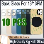 10  Back Glass iphone 13 Pro Max Back Battery Cover Rear Door 13 Big Hole Version Back Housing Case Replacement Parts Bangladesh (New)