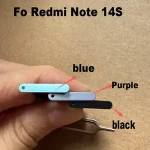 Xiaomi Redmi Note 14S Sim Card Tray Slot Holder Socket Adapter Connector Repair Parts Replacement Bangladesh (New)