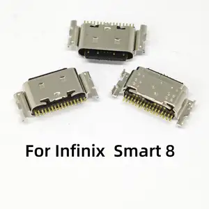 S7a9a9d559a014a528c9672e0821a1043g_300x300q75 5 50 Infinix Smart 8 X6525 USB Charging Pin Port Dock Plug Charger Connector Socket Repair Parts Bangladesh (New) - Image 1