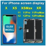 AAA+ OLED iPhone X XR XS Max LCD Incell iPhone 11 12 13 14 Pro Max 13 Mini 14 Plus LCD Display Screen Digitizer Assembly Bangladesh (New)