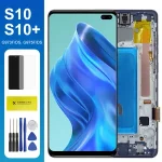 S10 S10+ TFT LCD Dispaly Touch Screen Digitizer with Frame Samsung Galaxy S10 G973F/DS S10+ G975F/DS Screen Replacement Bangladesh (New)