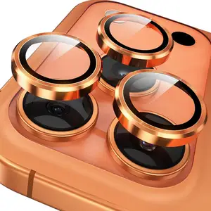 S7c1d9be36e0f4fa3b99dcf87666ac61eR_300x300q75 Orange Metal Glass Camera Lens Protector IPhone 17 Air 16 15 14 13 Pro Max Plus 17Air 16Pro 17Pro i17 IPones Ring Lens Cover Bangladesh (New) - Image 1