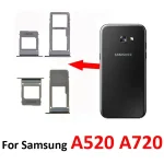 Samsung Galaxy A5 A7 2017 A520 A520F A720 A720F Phone Housing BackShell SIM Tray Adapter Micro SD Card Tray Holder Black Gold Bangladesh (New)