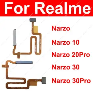 S7ffcd989621144008b83853654cfd614X_300x300q75 Fingerprint Sensor Flex Cable Realme Narzo 10 20 30 Pro 4G 5G Power Button Home Unlock Touching Fingerpoint Parts Bangladesh (New) - Image 1