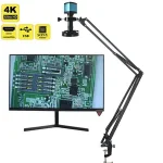 55MP 48MP 4K 1080P HDMI USB Video Microscope Camera 1 130X Infinitely Far C Mount Lens LED Light Digital Image Acquisition Bangladesh (New)