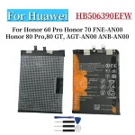 BackShell Battery HB506390EFW 4800mAh Battery Honor 60 Pro Honor 70 FNE AN00Honor 80 Pro80 GT AGT AN00 ANB AN00 Battreia+Tools Bangladesh (New)
