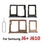 Pop Samsung Galaxy J6 Plus J6+ J610 J610F J610FN J610G Phone Housing SIM Tray Adapter Micro SD Card Tray Holder Black Bangladesh (New)